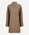 Totême Toteme Women Hazel Organic Cotton Oversized Trench Jacket In Brown