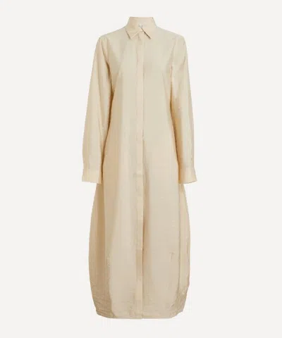 Totême Toteme Women's Parachute Shirt Dress In White