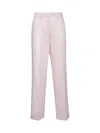 Totême Pink Slanted Pocket Trousers In Pink