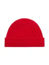 Totême Ribbed Cashmere Beanie In Red