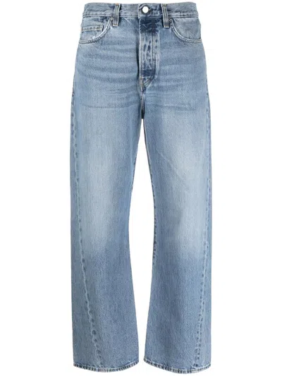 Totême Toteme Women's Relaxed Five-pocket Jeans In Cotton Denim In Denim Blue
