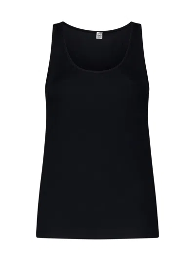 Totême Toteme Women Rib Knit Cotton Tank Top