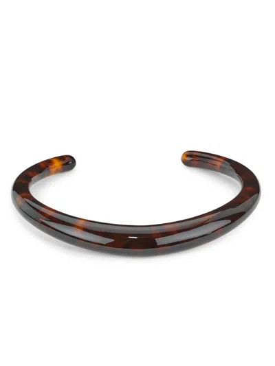 Totême Women's Sculpted Collar Necklace In Brown