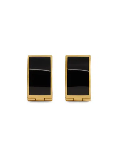 Totême Women's Signature 18k-gold-plated & Enamel Hoop Earrings In Multi