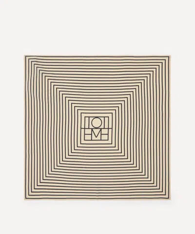 TOTÊME TOTEME WOMEN'S SIGNATURE MONOGRAM SILK SCARF