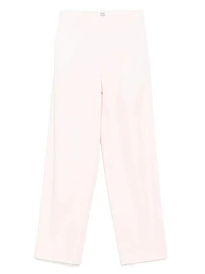 Totême Toteme Women Slanted Pocket Pants In Pink