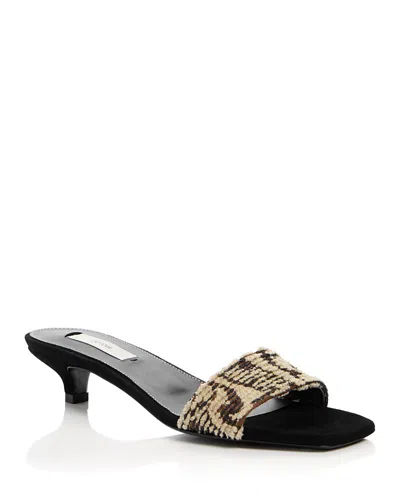 Totême Women's Slim Badeau Slide Sandals In Black