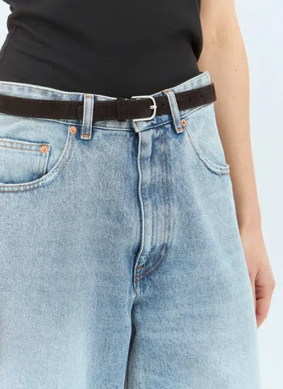 Totême Toteme Women Slim Suede Belt