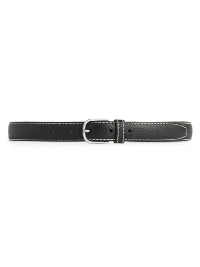 Totême Women's Slim Trouser Leather Belt In Black