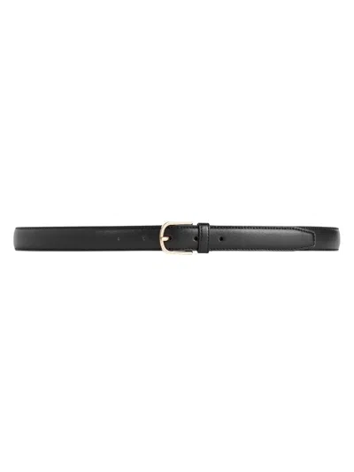 Totême Women's Slim Trouser Leather Belt In Black