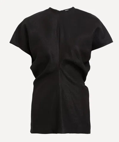TOTÊME TOTEME WOMEN'S SLOUCH WAIST BASKETWEAVE TOP