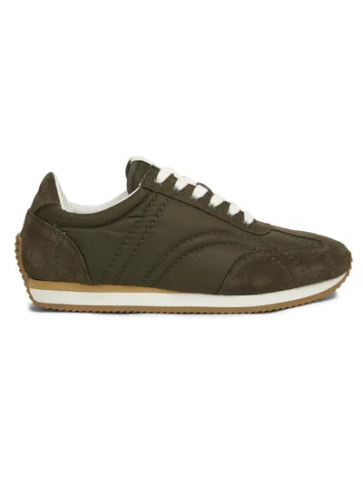 Totême Toteme Sport Suede-trim Sneaker In Brown