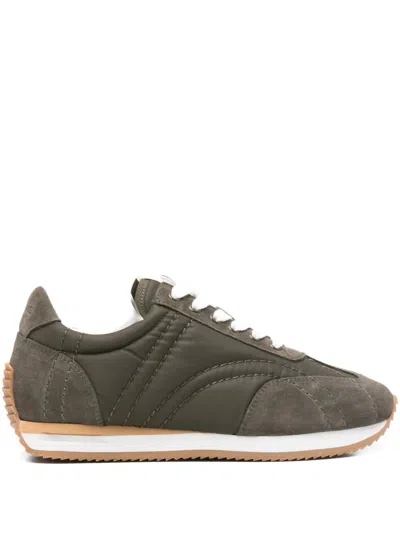 Totême Toteme Sport Suede-trim Sneaker In Animal Print
