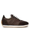 Totême Toteme Pre Nylon Low Top Sneakers In Brown