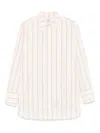 Totême Toteme Women Striped Cotton Shirt In White