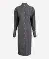 Totême Toteme Women Striped Kimono-sleeve Shirtdress In Black