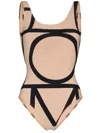 Totême Toteme Monogram Swimsuit In Multi
