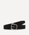 Totême Toteme Women Swirl Suede Belt In Black