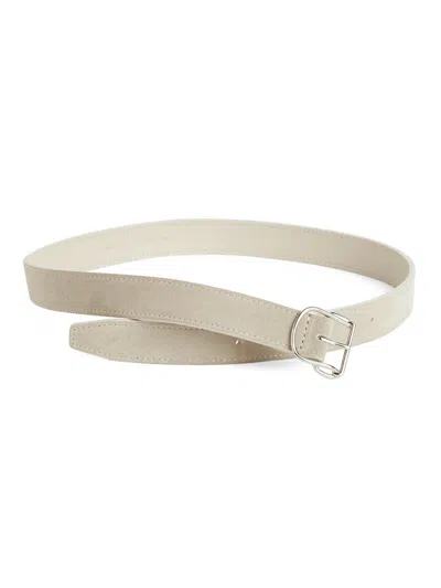 Totême Women's Swirl Suede Belt In White