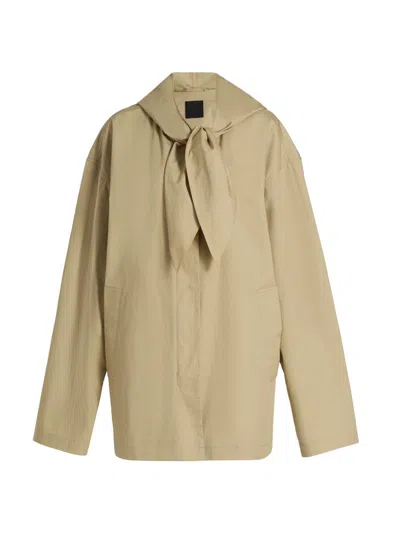 Totême Women's Technical Scarf Cotton Jacket In Neutral