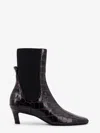 Totême Toteme Women The Mid Heel Boot Leather Boots With Croco Effect