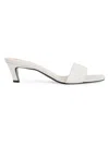 Totême 55mm Moire-effect Mules In White