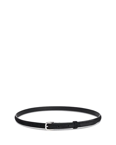 Totême Women's Thin Suede Belt In Black