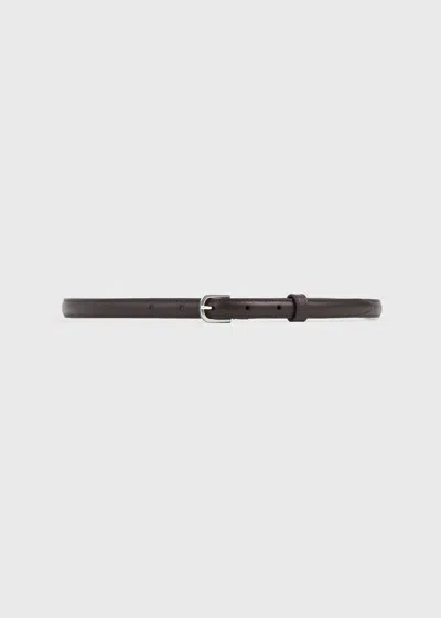 Totême Women's Thin Trouser Belt In Bark In Brown