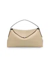 Totême Women's T-lock Leather Top Handle Bag In White