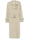 Totême Toteme Cotton Blend Trench Coat In Neutral