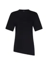 Totême Toteme Women Twisted Organic Cotton Jersey Top In Black