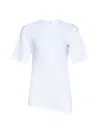 Totême Toteme Women Twisted Organic Cotton Jersey Top In White