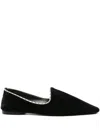 Totême Toteme Women Velvet Ballerinas In Black
