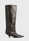 Totême Women's Wedge-heel Boot In Napa Leather Bark