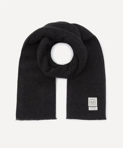 Totême Toteme Women's Wide Classic Wool Scarf In Gray