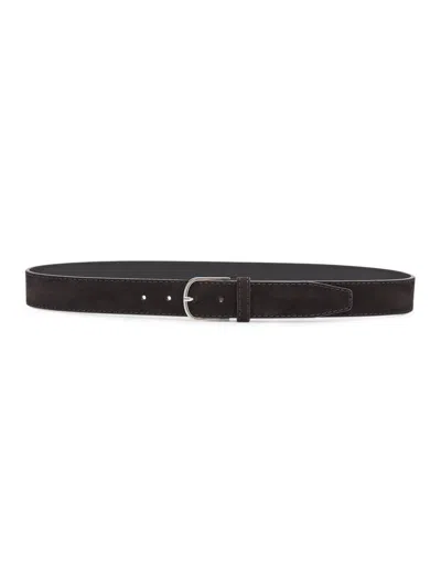 Totême Women's Wide Suede Trouser Belt In Pattern