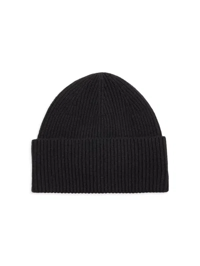 Totême Women's Wool-cashmere Rib-knit Beanie In Black
