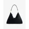 Totême Womens Black Bevel Medium Suede Tote Bag In Black