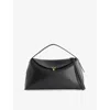 Totême Womens Black T-lock Leather Top Handle Bag In Black