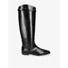 Totême Womens Black The Riding Leather Boot Eur 39 / 6 Uk In Black