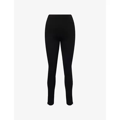 Totême Womens Zip-hem Stretch Leggings Black Xs
