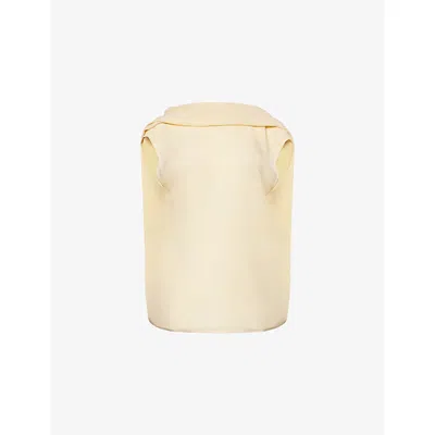 Totême Womens Champagne Cocoon Cap-sleeves Woven Blouse In Nude