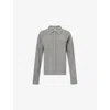 Totême Womens Relaxed-fit Buttoned-cuffs Cashmere Cardigan Dark Grey Melange Xs In Gray