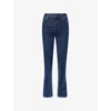 Totême Womens Indigo Straight-leg High-rise Denim Jeans In Blue