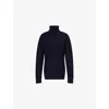Totême Womens Navy Turtleneck Relaxed-fit Cashmere Jumper In Blue