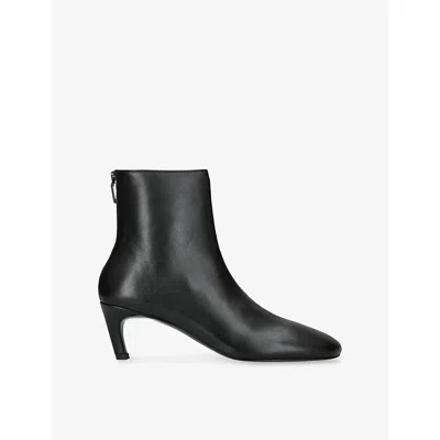 Totême Womens Pointed-toe Leather Heeled Ankle Boots Black Eur 40 / 7 Uk