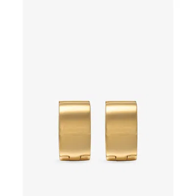 Totême Womens Signature 18ct Yellow-gold Plated Brass Hoop Earrings