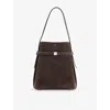 Totême Womens Brown Lounge Suede Bucket Bag In Brown