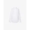 Totême Womens White Oversized Striped Cotton-poplin Shirt In White