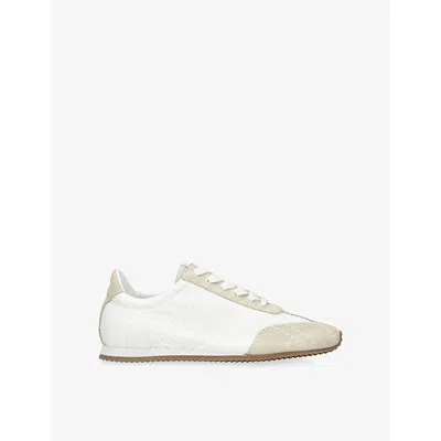 Totême Womens White/comb Flex Suede Trainers Eur 40 / 7 Uk